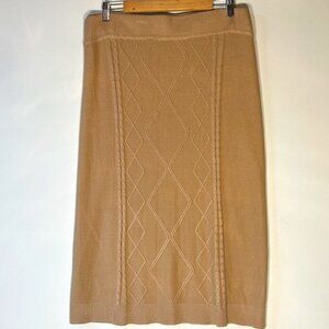 Cato Est 1946 NWT SZ 26/28 Camel sweater midi skirt timeless office academia